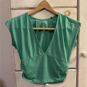 Prana Women's Green V-Neck Crop
